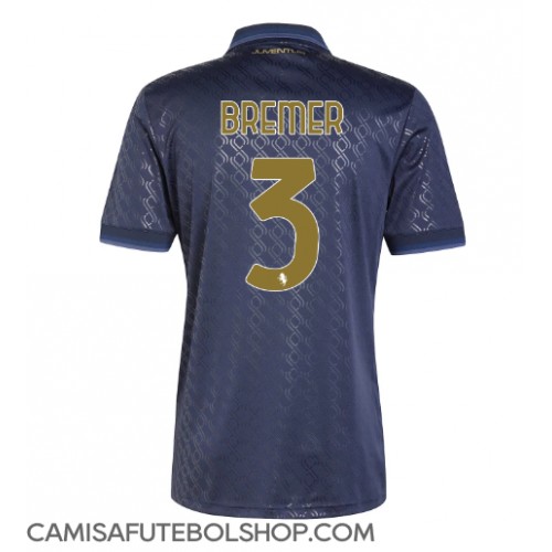 Camisa de time de futebol Juventus Gleison Bremer #3 Replicas 3º Equipamento 2024-25 Manga Curta